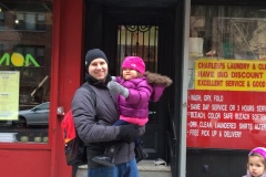 2014: In Front of Our Old Apt in NYC!