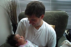 2010: Holding Kaelyn (1 month)