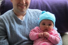 2011: With Kaelyn (4 months)